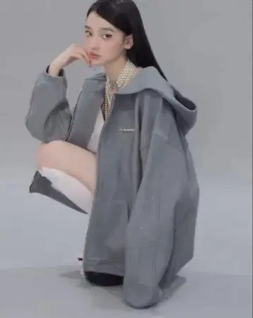 andwang Kirakira 집업 (그레이)