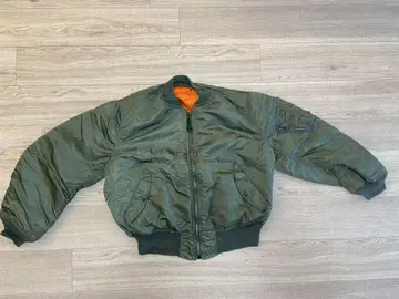 80s 레어 사이즈 Vintage Alpha USA MA-1 XL