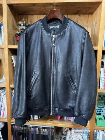 새상품급 Schott 바워리 자켓 MA-1 가죽 라이더스 샷