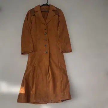 Lily Brown 오렌지 브라운 롱 코트 사이즈 F
