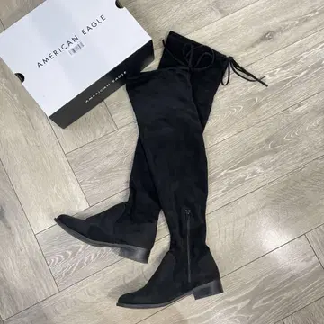 AMERICAN EAGLE 블랙 니하이 부츠