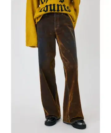 MOUSSY VELVET DENIM BAGGY 데님 배기 사이즈 2