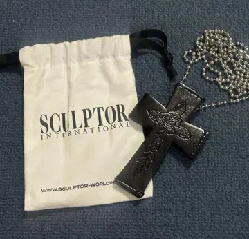 SCULPTOR 크로스 스트랩 지갑 스컬프터 블랙