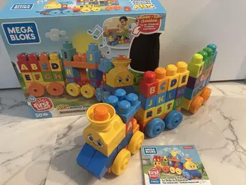 새상품급 MEGA BLOKS ABC Musical Train 50피스