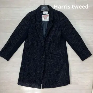 해리스 트위드 코트