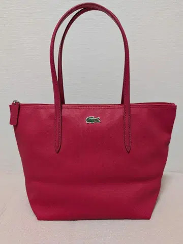 라코스테 핑크 토트백