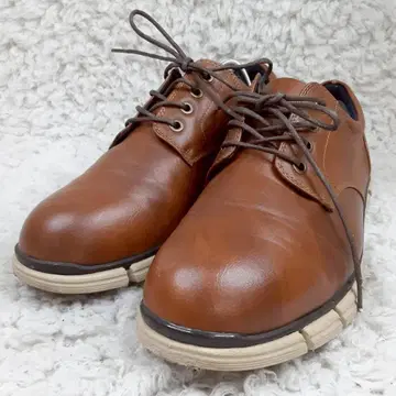새상품급 26.5cm 호킨스 가죽 스니커즈 브라운