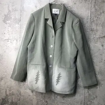 B36 구제 의류 자켓 탁한 그린 90s Y2K