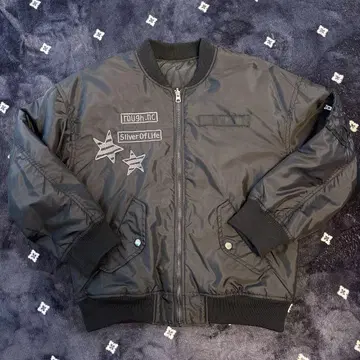 rough.inc MA-1 플라이트 자켓 블랙