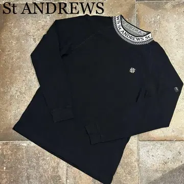 St ANDREWS 긴팔 모크넥 긴팔 티셔츠