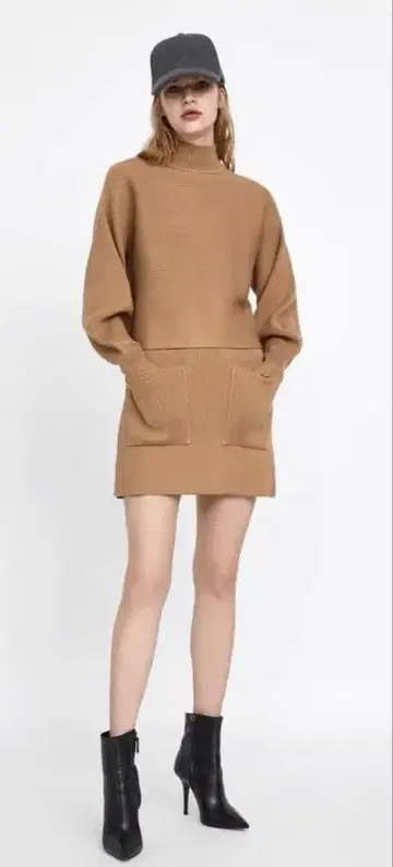 zara 자라 셋업 니트 카멜