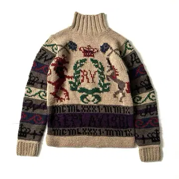 리플레이 REPLAY 하이넥 니트 스웨터 카우친 노르딕 두꺼운 원단