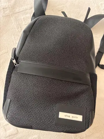 qbag 파리 블랙 백팩 네오프렌 튤 리