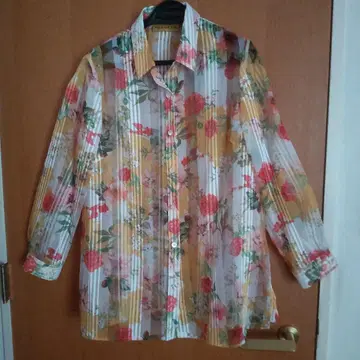 MALMO MODA 꽃무늬 시스루 셔츠