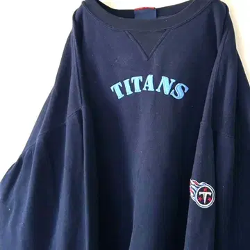 마제스틱 TITANS 자수 맨투맨 트레이닝복 네이비 구제 의류