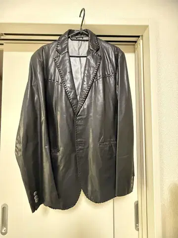 블랙 가죽 자켓 XL