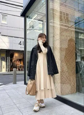 PINUE 테일러드 칼라 자켓 DENIM