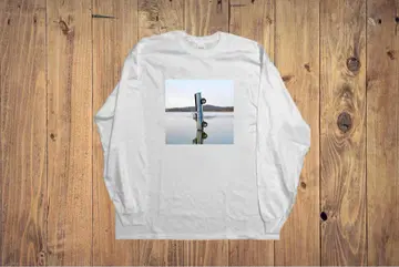 엽서 마론 프린트 롱 T XL 사이즈