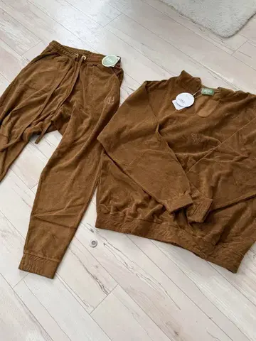 SUNG1975 센터 노치 파일 후디 셋업