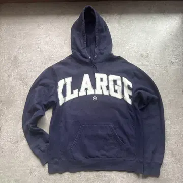 XLARGE 빅 로고 네이비 후드티 XL