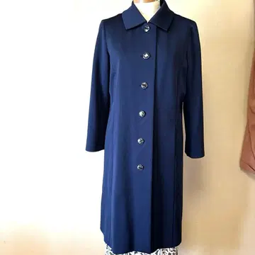 Ronde 네이비 버튼 롱 코트 S~M 사이즈