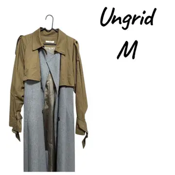 [새상품급] Ungrid 카키 그레이 트렌치코트 M - L 사이즈 상당