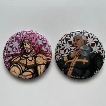 THE JOJOWORLD 캔뱃지 (나선 계단) 디아볼로 & 엔리코 푸치