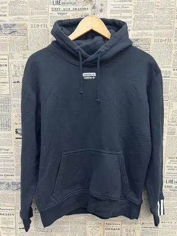 adidas 블랙 후드티 남성용 XS