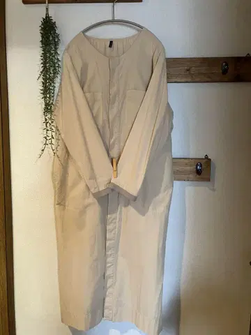 vent blanc 롱 셔츠 원피스