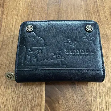 SNOOPY 블랙 접이식 지갑