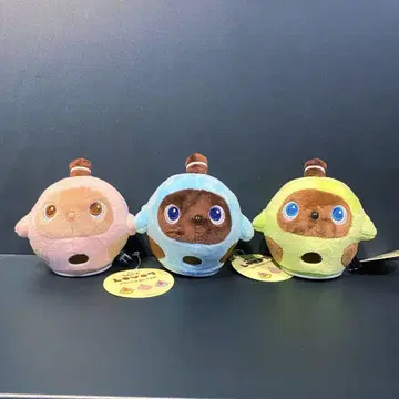 [택 포함] 후와코로 LOVOT 풀백 봉제 인형 전 3종 세트