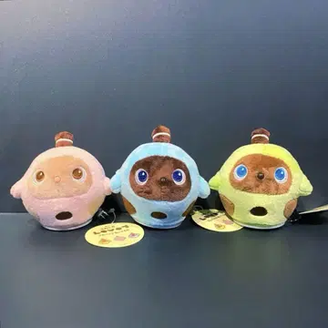 [택 포함] 후와코로 LOVOT 풀백 봉제 인형 전 3종 세트