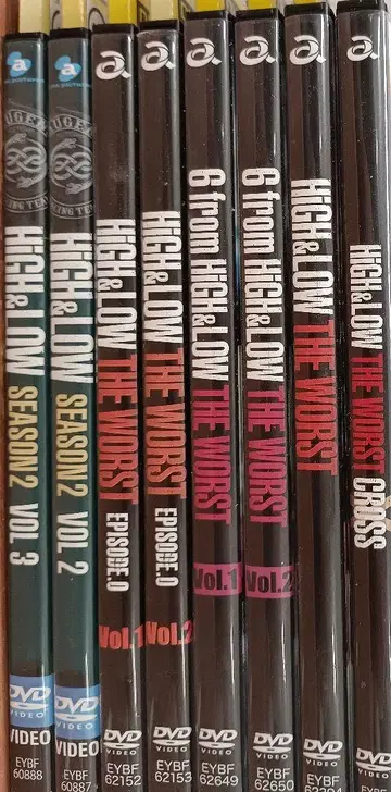 HIGH&LOW 시즌2 Vol.2 Vol.3 & THE WORST