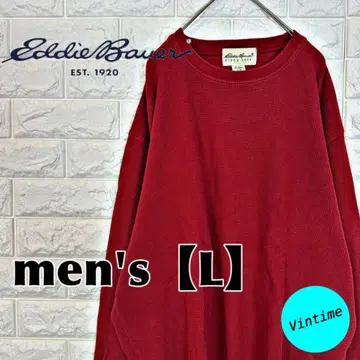 V920 [ Eddie Bauer ] 써멀 롱티 [ 남성용 L ] 레드