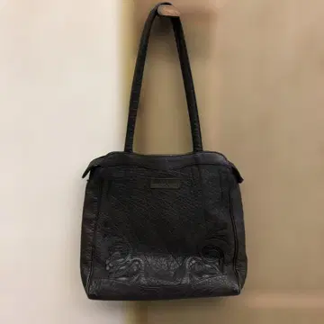이비자 가죽 백 짙은 그레이