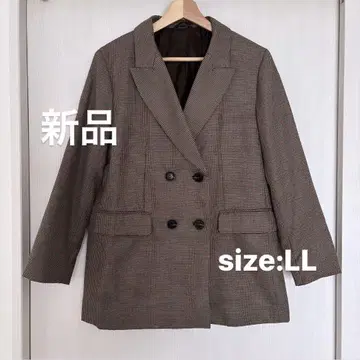 [ 새상품 ] 브라운 테일러드 자켓 더블 브레스트 LL 사이즈