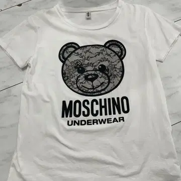 MOSCHINO UNDERWEAR 곰 레이스 T셔츠 XS