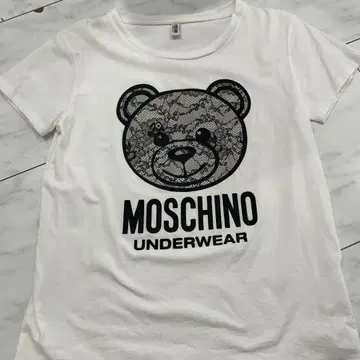 MOSCHINO UNDERWEAR 곰 레이스 T셔츠 XS