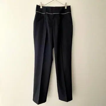 DAMA collection 실버 라인 사용 테이퍼드 팬츠