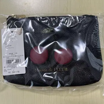 Maison de FLEUR 체리 파우치 블랙