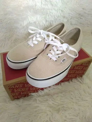 [미사용 새상품] VANS 스니커즈 코듀로이 베이지 23.5cm