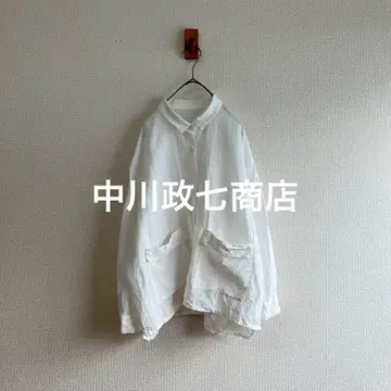 나카가와 마사시치 상점 화지 린넨 블라우스 K121