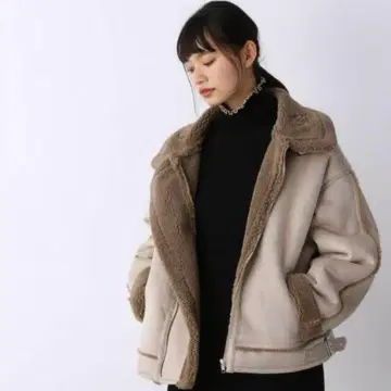 JEANASiS 보아 B-3 플라이트 자켓 베이지 프리 사이즈