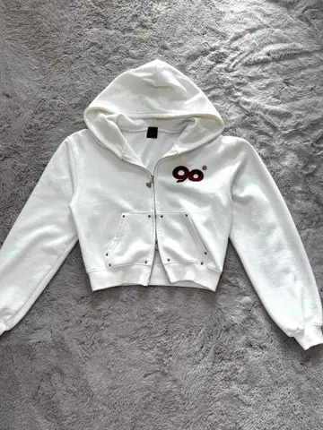 9090 girl 90 로고 글리터 셋업 화이트