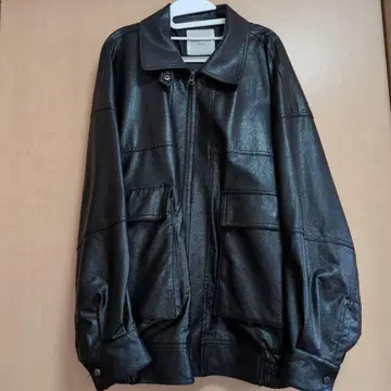 페이크 레더 자켓