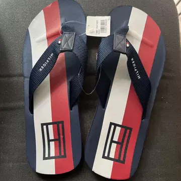 HILFIGER 비치 샌들 네이비/레드
