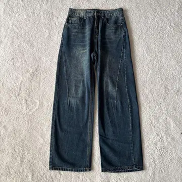 Noen ORIGINAL STYLE REVER 다크 블루 와이드 팬츠