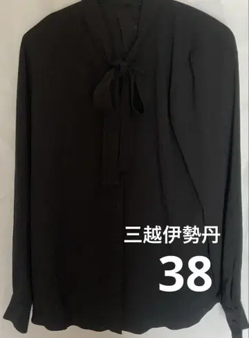 미츠코시 이세탄 블랙 셔츠 38 트리아세테이트 폴리에스테르