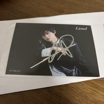 Lienel 브로마이드 친필 사인 포함