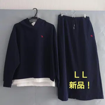 [ 새상품 ] 아놀드 파머 네이비 후드 부착 셋업 LL